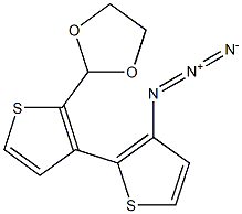 2'-(1,3-dioxolan-2-yl)-3-azido-2,3'-bithiophene