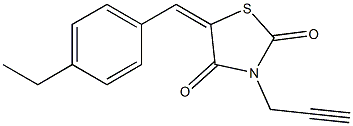 5-(4-ethylbenzylidene)-3-(2-propynyl)-1,3-thiazolidine-2,4-dione Struktur