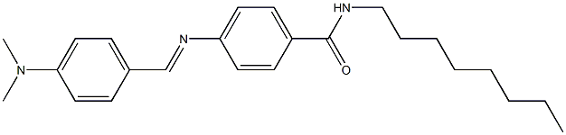 4-{[4-(dimethylamino)benzylidene]amino}-N-octylbenzamide,,结构式