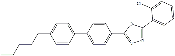 2-(2-chlorophenyl)-5-(4'-pentyl[1,1'-biphenyl]-4-yl)-1,3,4-oxadiazole|