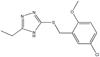 3-[(5-chloro-2-methoxybenzyl)thio]-5-ethyl-4H-1,2,4-triazole