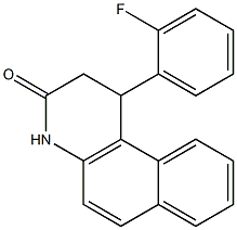 1-(2-fluorophenyl)-1,4-dihydrobenzo[f]quinolin-3(2H)-one Structure