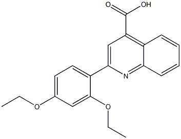 2-(2,4-diethoxyphenyl)-4-quinolinecarboxylic acid Structure