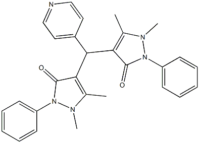 4-[(1,5-dimethyl-3-oxo-2-phenyl-2,3-dihydro-1H-pyrazol-4-yl)(4-pyridinyl)methyl]-1,5-dimethyl-2-phenyl-1,2-dihydro-3H-pyrazol-3-one|