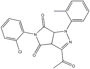  3-acetyl-5-(2-chlorophenyl)-1-(2-methylphenyl)-3a,6a-dihydropyrrolo[3,4-c]pyrazole-4,6(1H,5H)-dione