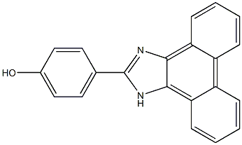 4-(1H-phenanthro[9,10-d]imidazol-2-yl)phenol Struktur