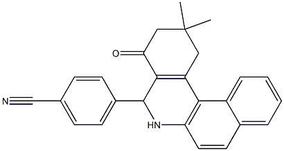  4-(2,2-dimethyl-4-oxo-1,2,3,4,5,6-hexahydrobenzo[a]phenanthridin-5-yl)benzonitrile