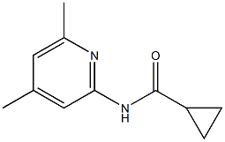N-(4,6-dimethyl-2-pyridinyl)cyclopropanecarboxamide 化学構造式