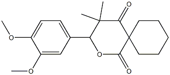 3-(3,4-dimethoxyphenyl)-4,4-dimethyl-2-oxaspiro[5.5]undecane-1,5-dione