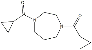 1,4-bis(cyclopropylcarbonyl)-1,4-diazepane Structure