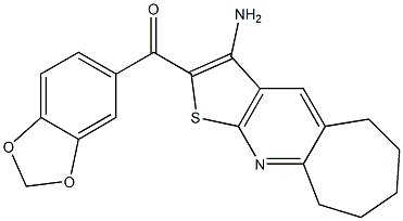  (3-amino-6,7,8,9-tetrahydro-5H-cyclohepta[b]thieno[3,2-e]pyridin-2-yl)(1,3-benzodioxol-5-yl)methanone