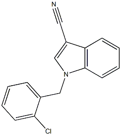1-(2-chlorobenzyl)-1H-indole-3-carbonitrile Structure