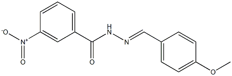 3-nitro-N'-(4-methoxybenzylidene)benzohydrazide,,结构式
