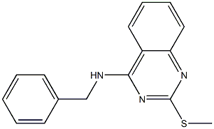 N-benzyl-N-[2-(methylsulfanyl)-4-quinazolinyl]amine 化学構造式