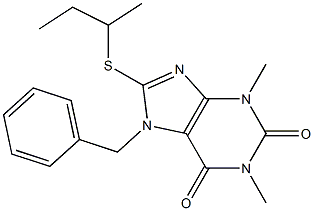 7-benzyl-8-(sec-butylthio)-1,3-dimethyl-3,7-dihydro-1H-purine-2,6-dione