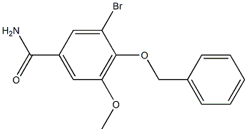 4-(benzyloxy)-3-bromo-5-methoxybenzamide 结构式