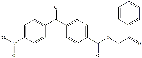 2-oxo-2-phenylethyl 4-{4-nitrobenzoyl}benzoate|