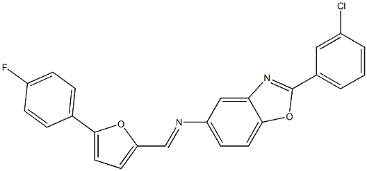  2-(3-chlorophenyl)-N-{[5-(4-fluorophenyl)-2-furyl]methylene}-1,3-benzoxazol-5-amine