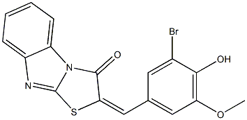 2-(3-bromo-4-hydroxy-5-methoxybenzylidene)[1,3]thiazolo[3,2-a]benzimidazol-3(2H)-one