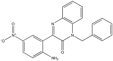 3-{2-amino-5-nitrophenyl}-1-benzyl-2(1H)-quinoxalinone 结构式