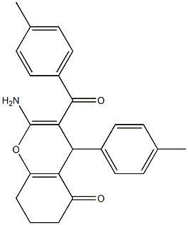  2-amino-3-(4-methylbenzoyl)-4-(4-methylphenyl)-4,6,7,8-tetrahydro-5H-chromen-5-one