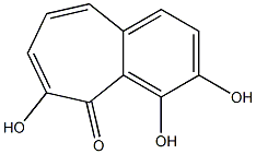 3,4,6-trihydroxy-5H-benzo[a]cyclohepten-5-one,,结构式