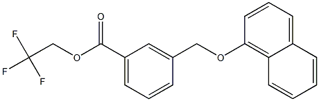 2,2,2-trifluoroethyl 3-[(1-naphthyloxy)methyl]benzoate