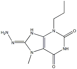  7-methyl-3-propyl-7,9-dihydro-1H-purine-2,6,8(3H)-trione 8-hydrazone