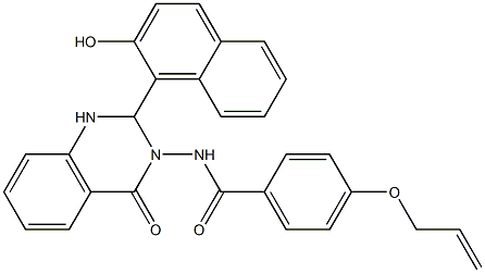 4-(allyloxy)-N-(2-(2-hydroxy-1-naphthyl)-4-oxo-1,4-dihydro-3(2H)-quinazolinyl)benzamide