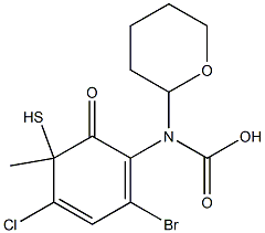 4-bromo-6-chloro-2-oxo-1,3-benzoxathiol-5-yl cyclohexylcarbamate