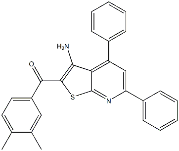 (3-amino-4,6-diphenylthieno[2,3-b]pyridin-2-yl)(3,4-dimethylphenyl)methanone