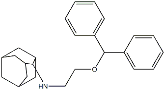 N-[2-(benzhydryloxy)ethyl]-2-adamantanamine Structure