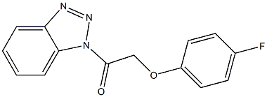 1-[(4-fluorophenoxy)acetyl]-1H-1,2,3-benzotriazole 结构式