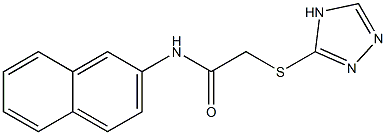 N-(2-naphthyl)-2-(4H-1,2,4-triazol-3-ylsulfanyl)acetamide,,结构式