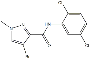 4-bromo-N-(2,5-dichlorophenyl)-1-methyl-1H-pyrazole-3-carboxamide Structure