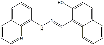 2-hydroxy-1-naphthaldehyde 8-quinolinylhydrazone 化学構造式