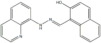 2-hydroxy-1-naphthaldehyde 8-quinolinylhydrazone,,结构式