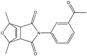 4-(3-acetylphenyl)-1,7-dimethyl-10-oxa-4-azatricyclo[5.2.1.0~2,6~]dec-8-ene-3,5-dione