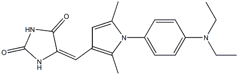 5-({1-[4-(diethylamino)phenyl]-2,5-dimethyl-1H-pyrrol-3-yl}methylene)-2,4-imidazolidinedione