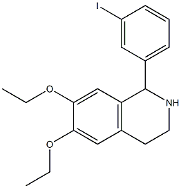 6,7-diethoxy-1-(3-iodophenyl)-1,2,3,4-tetrahydroisoquinoline Structure