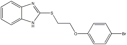 2-(1H-benzimidazol-2-ylthio)ethyl 4-bromophenyl ether Structure