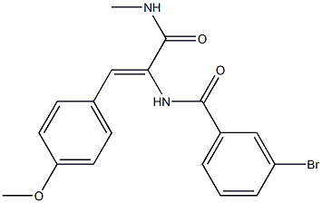 3-bromo-N-{2-(4-methoxyphenyl)-1-[(methylamino)carbonyl]vinyl}benzamide