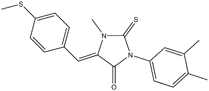 3-(3,4-dimethylphenyl)-1-methyl-5-[4-(methylsulfanyl)benzylidene]-2-thioxoimidazolidin-4-one