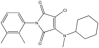 3-chloro-4-[cyclohexyl(methyl)amino]-1-(2,3-dimethylphenyl)-1H-pyrrole-2,5-dione