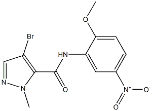  4-bromo-N-{5-nitro-2-methoxyphenyl}-1-methyl-1H-pyrazole-5-carboxamide