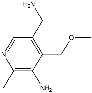 [5-amino-4-(methoxymethyl)-6-methyl-3-pyridinyl]methylamine,,结构式