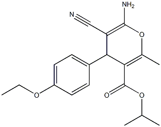  isopropyl 6-amino-5-cyano-4-(4-ethoxyphenyl)-2-methyl-4H-pyran-3-carboxylate