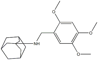 N-{[2,4,5-tris(methyloxy)phenyl]methyl}tricyclo[3.3.1.1~3,7~]decan-1-amine 结构式