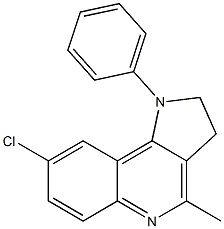 8-chloro-4-methyl-1-phenyl-2,3-dihydro-1H-pyrrolo[3,2-c]quinoline Structure