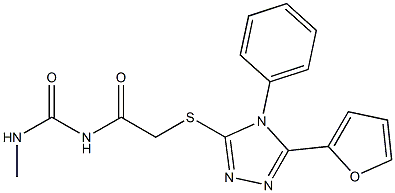 N-({[5-(2-furyl)-4-phenyl-4H-1,2,4-triazol-3-yl]sulfanyl}acetyl)-N'-methylurea